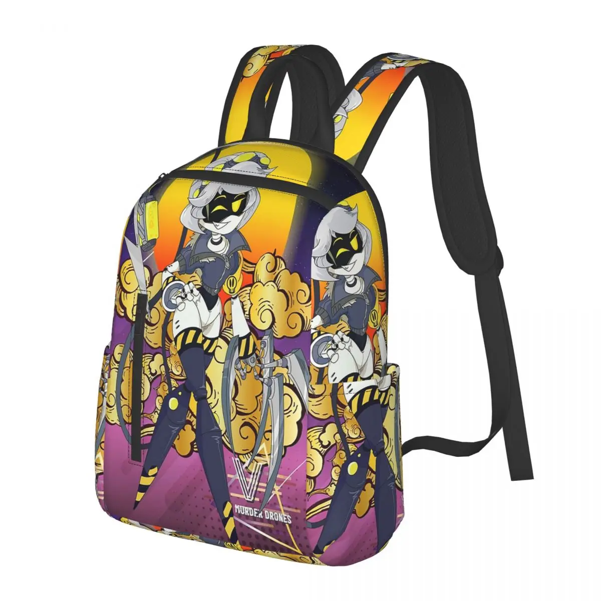 

Murder Drones Game Student Backpack School Bag Hiking Travel Daypack for Boys Girls Bookbag Shoulder Bags