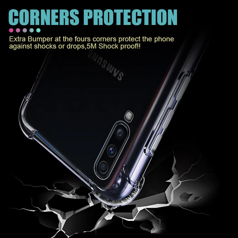 Luxury Shockproof Case For Samsung Galaxy A10 A20 A30 A40 A50 A60 A70 A80 A90 A01 A51 A71 M10 M20 M30 M40 A20E A30S Case Cover