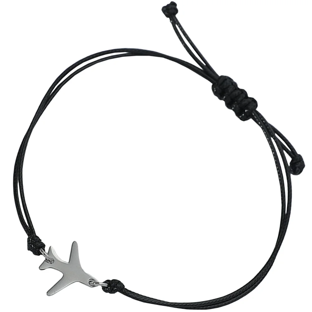 

Airplane Bracelet Thread Bracelets Boyfriend Gifts for Christmas Aesthetic Men Black Man