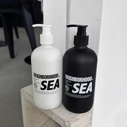 NBHD press-type blackened glass dispensing bottle shower gel lotion wash 500ml hand sanitizer bottle