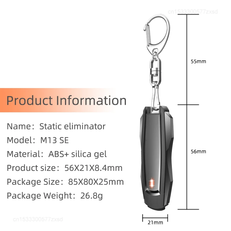 Xiaomi المحمولة مكافحة ساكنة المفاتيح سيارة ثابت جسم الإنسان كهرباء القضاء قضيب الشتاء ثابت الاستاتيكيه لوازم السيارات