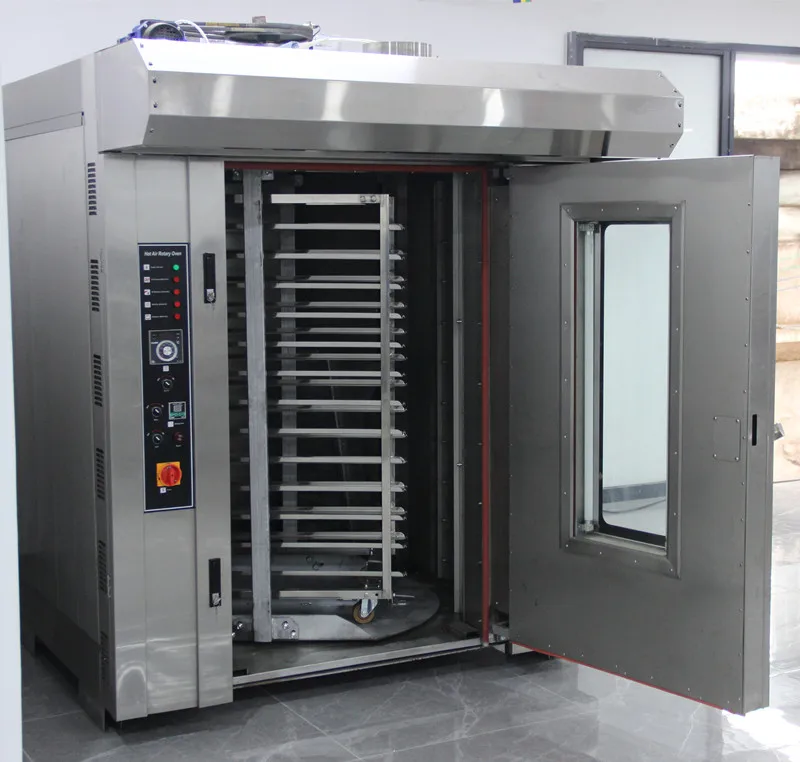 Cookie Bread Pizza Food Rotary Rack Baking Oven Price Gas Rotary Electric Rotating Bakery