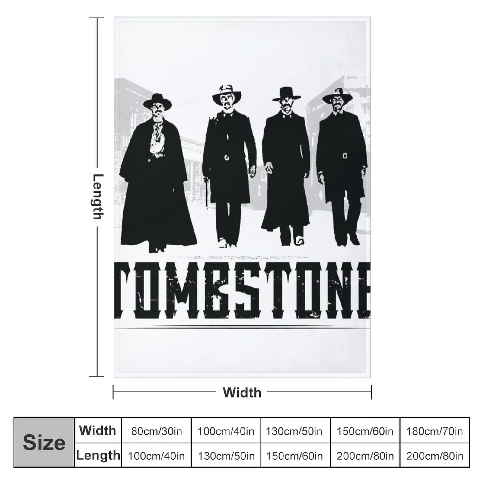 MOVIES: TOMBSTONE BLACK Throw Blanket Stuffeds Blankets For Baby Bed Fashionable anime Quilt blankets and throws Blankets