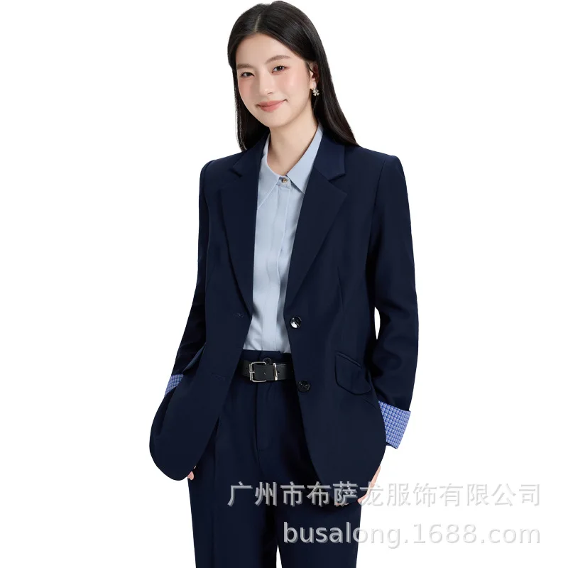 طقم بدلة احترافي للنساء، للربيع والخريف، مكان عمل أنيق راقي، إحساس متقدم، مقابلة رسمية لطلاب الكلية #5