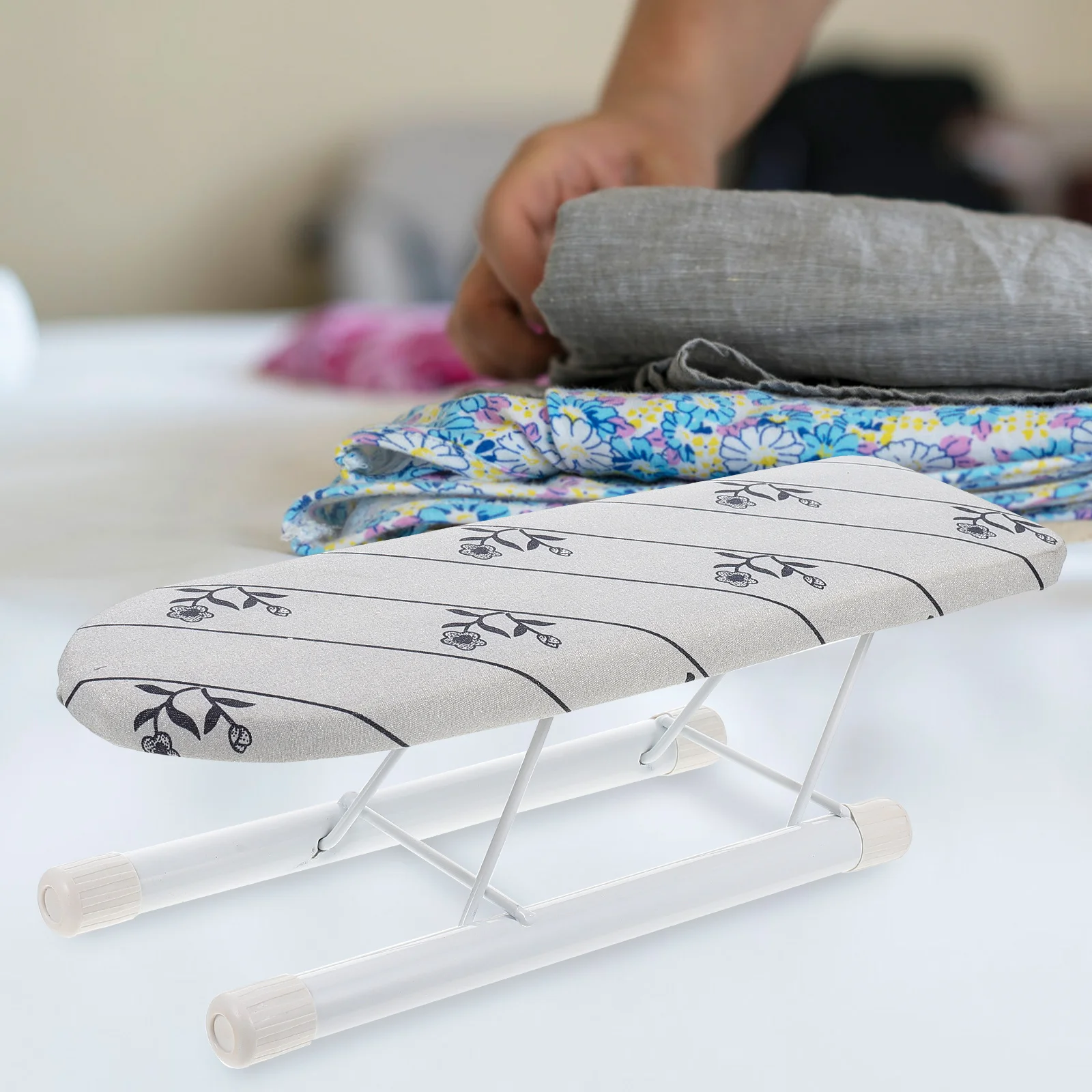 Ironing Board Travel Mini Small Clothes Rack Folding Tabletop Foldable Household