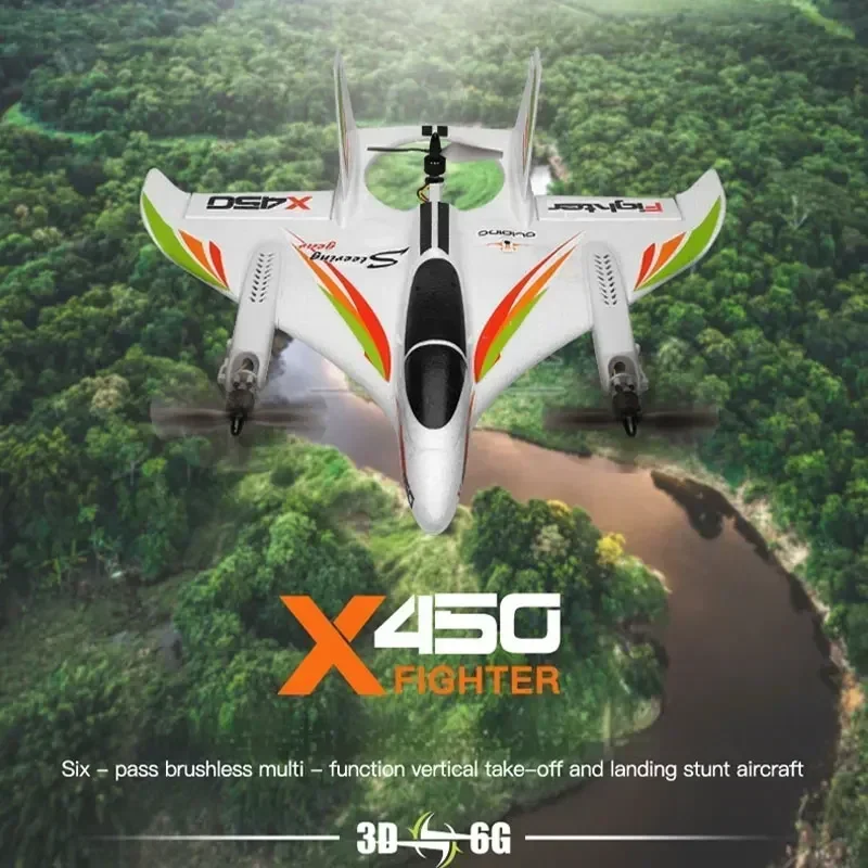 Model Aircraft Weili Xk X450 Brushless Multifunctional Vertical Takeoff And Landing Stunt Aircraft Remote-controlled Glider