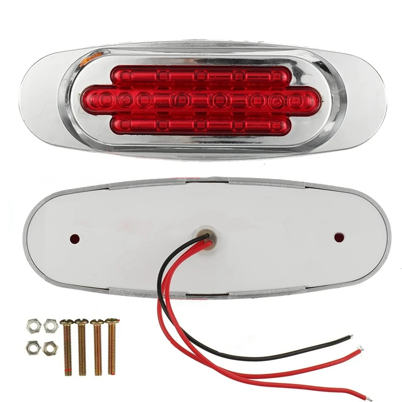 10X Truck Trailer LED Side Marker Light Position Side Lights Signal Light Guide Side Light Turn Signal Light