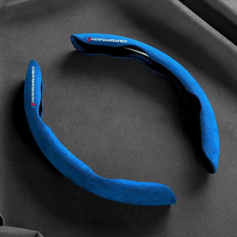 جلد الغزال عجلة توجيه سيارة عدم الانزلاق غطاء حامي السيارات لسيارات BMW M الأداء F20 F40 F22 F30 E90 F32 F06 F07 F46 E60 M5 #5