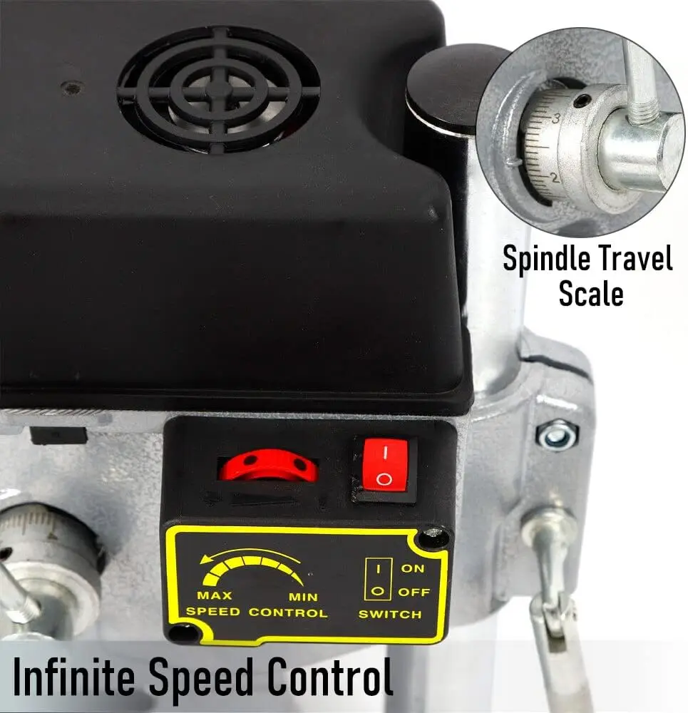 High Speed Mini Drilling Machine 340w Drilling Chuck 1-10mm Bench Machine Table