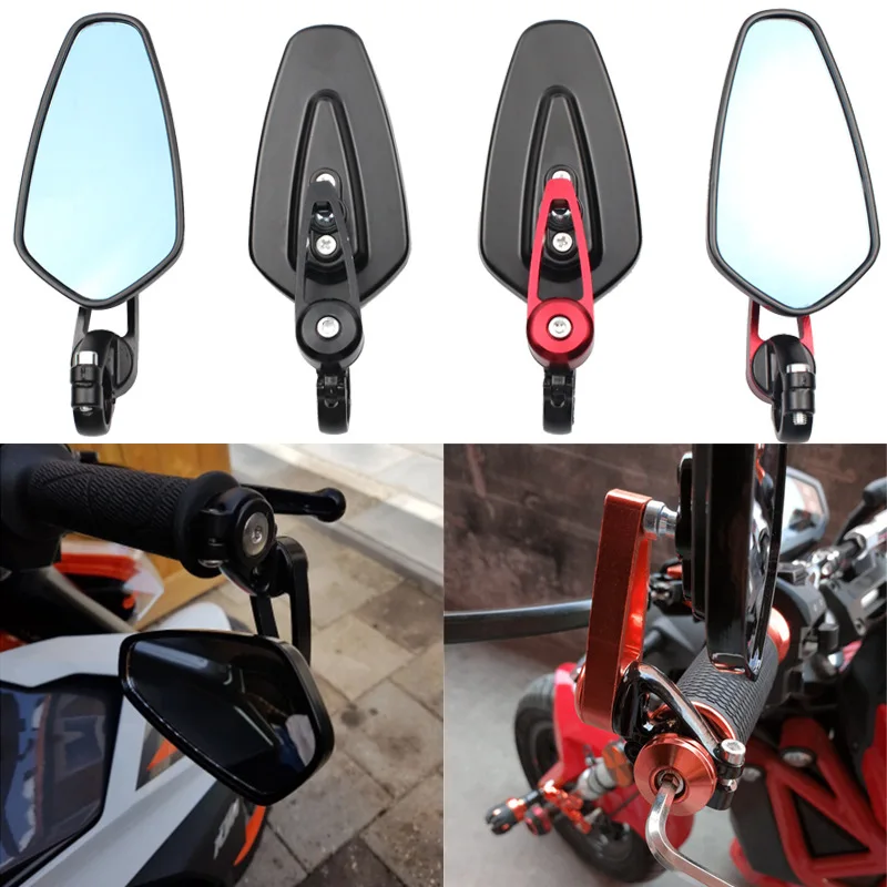 

Motorcycle modified rearview mirror Retro handlebar mirror Reflector 22MM handlebar mirror available in multiple colors
