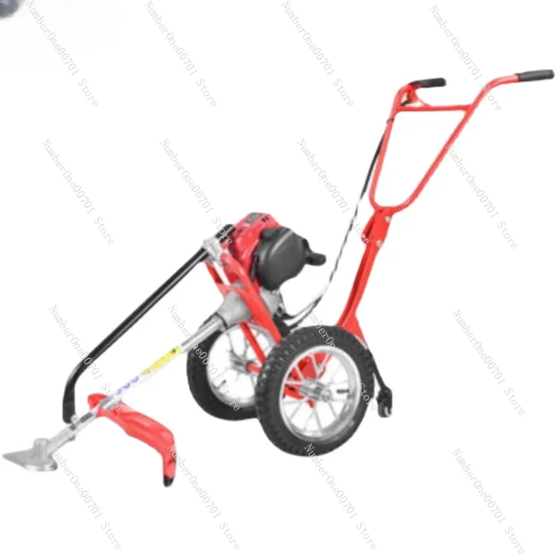 

Grass mower gasoline hand push two stroke small multifunctional agricultural weeding machine for harvesting household weeding