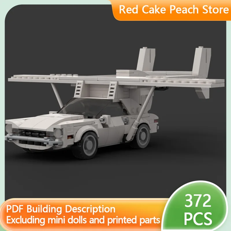 

Модель скоростного гоночного автомобиля MOC, строительные кирпичи, белый летающий автомобиль, модульная технология, детские праздничные подарки, сборные игрушки, костюм