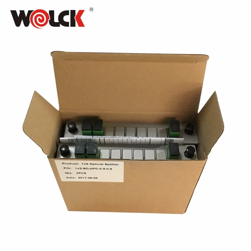 Optical Insert type splitter 1*32 PLC splitter cassette type with good quality SC/APC green ports