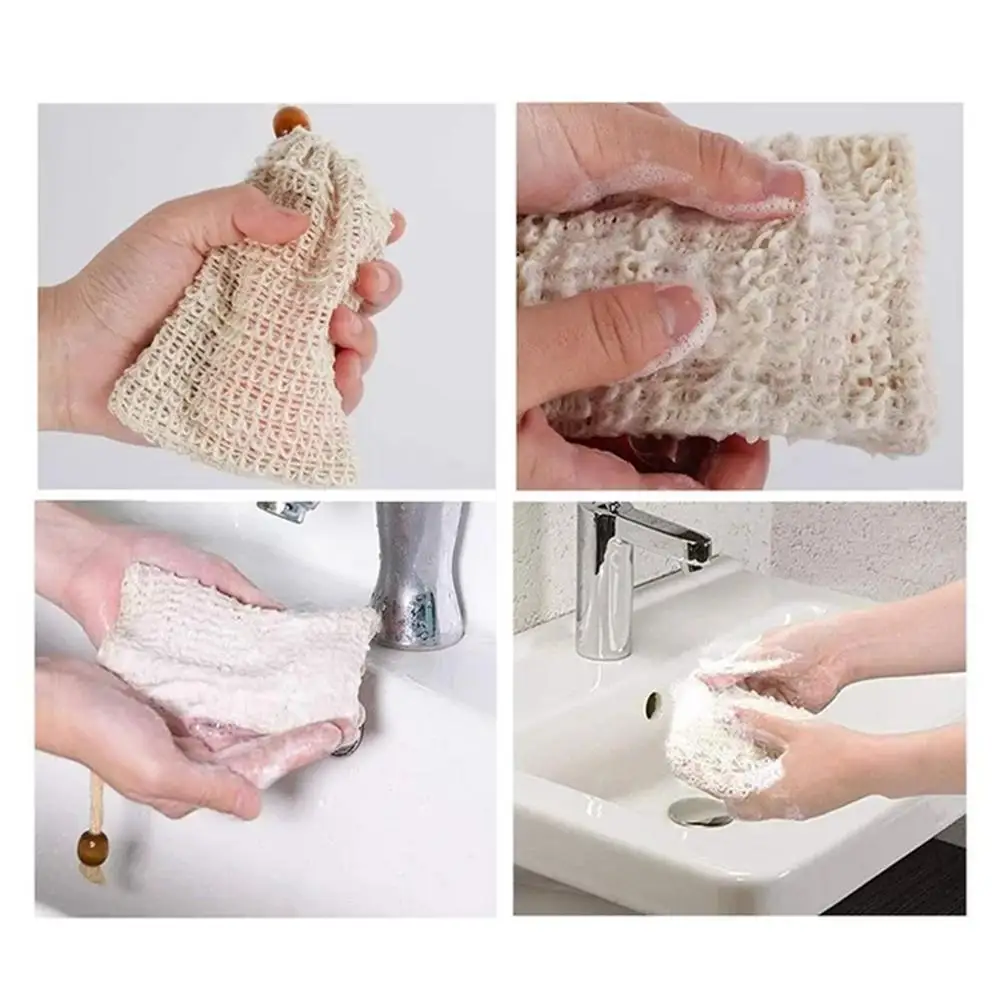 Red de limpieza espumosa para baño, herramienta de lavado de cara, ayudante de burbujas, malla de algodón profunda, accesorios de baño