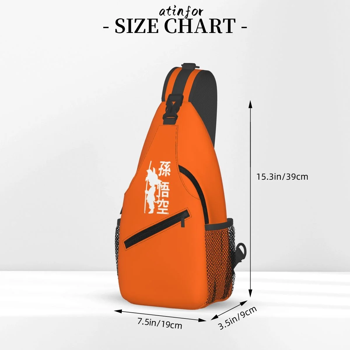 atinfor Kid Gokus Custom Crossbody Sling Backpack Men Shoulder Chest Bag Traveling Daypack 642456572 image 3