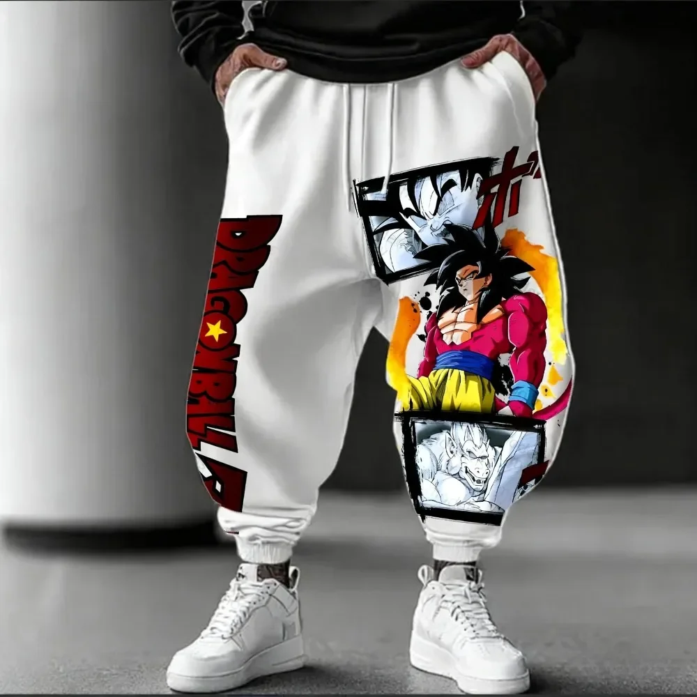 Dragon Ball 2025 Herfst/Winter Heren Puur Katoen Joggingbroek Mode Animatie Afdrukken Losse Dagelijkse Slijtage Casual Hiphop Broek