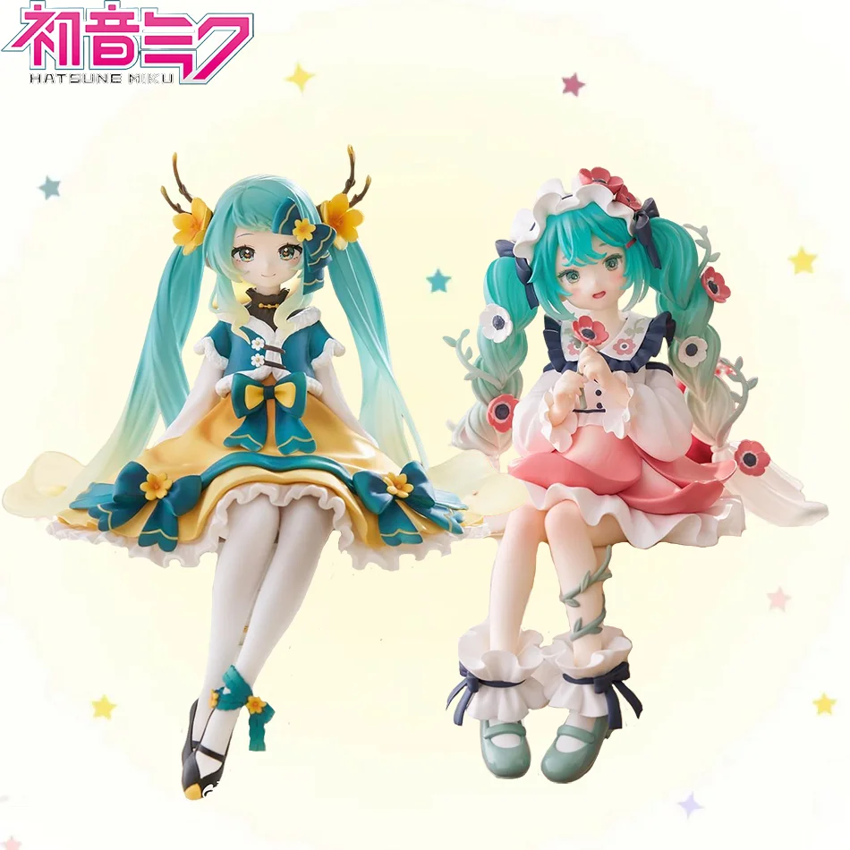 Hatsune Miku Anime-Figur Spielzeug Blumenfee-Kollektion MIKU Kawaii Cartoon PVC Actionfigur Modelle Puppen Geburtstagsgeschenke für Kinder