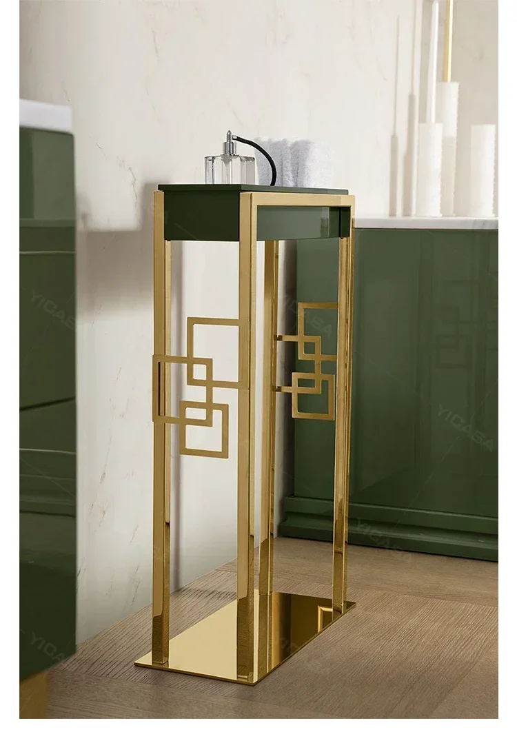 Vaidade De Aço Inoxidável Do Banheiro, Armário Moderno, Requintado, 1 Grupo