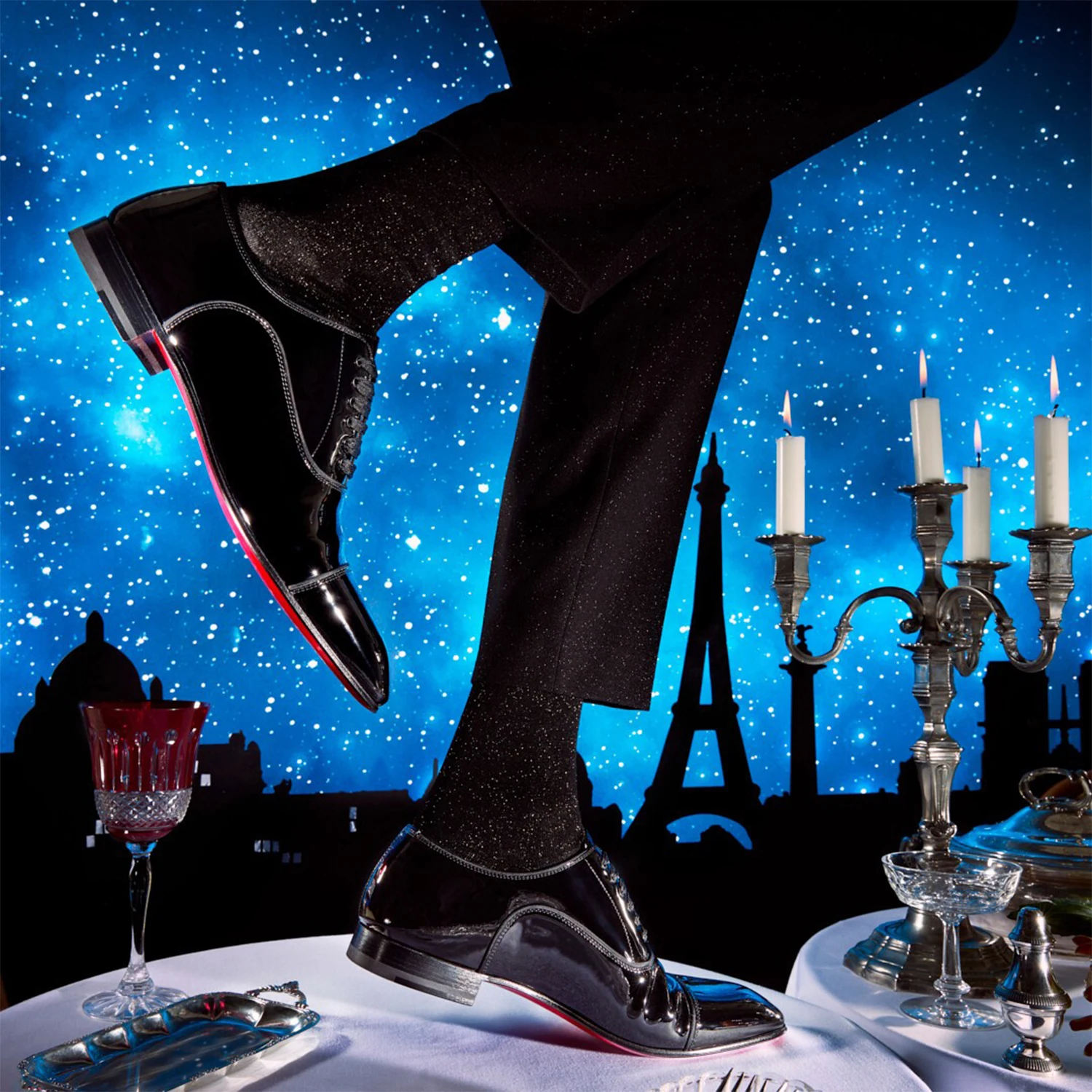 Piergitar Handmade Black Patent Leather Men Dress Shoes For Wedding And Banquet CL Brand Same Red Bottom Lace-Up Men Derby Shoes