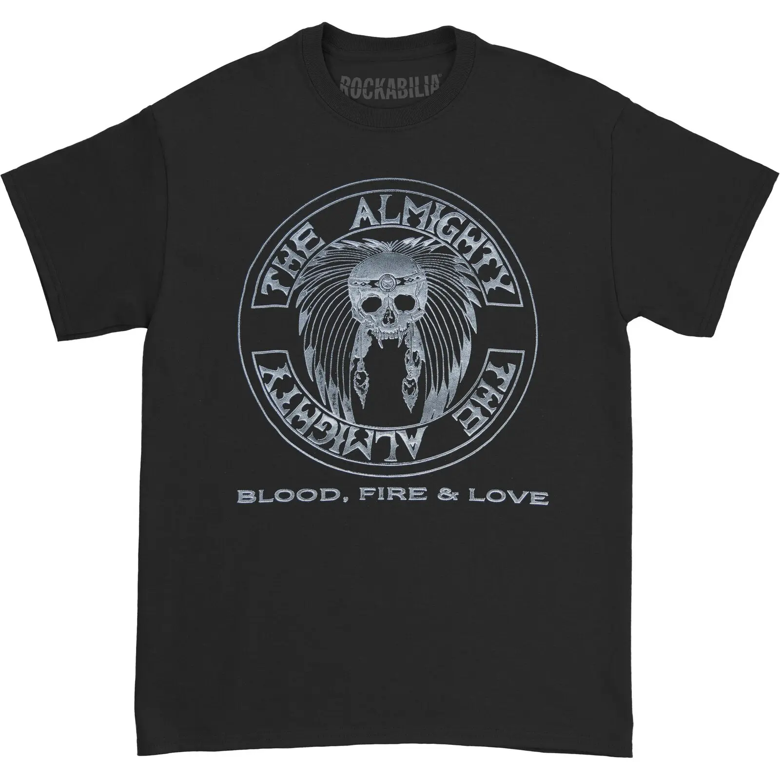 Men'S Almighty The Blood Fire Love T Shirt Medium Black