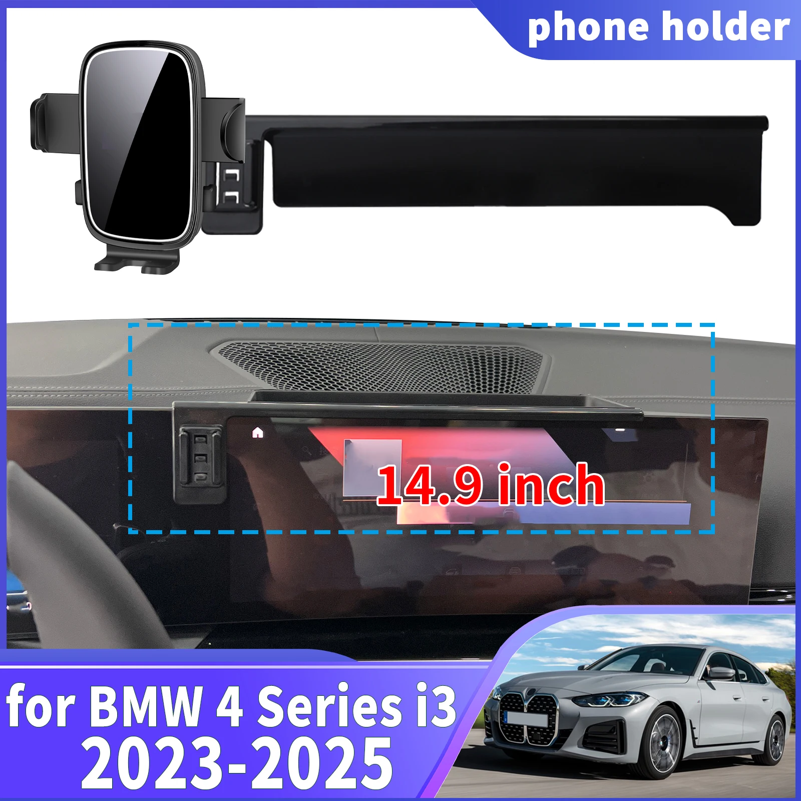 

fit for BMW 4 Series i3 2023 2024 2025 Navigation Phone Holder Mount Customized Car accessoires