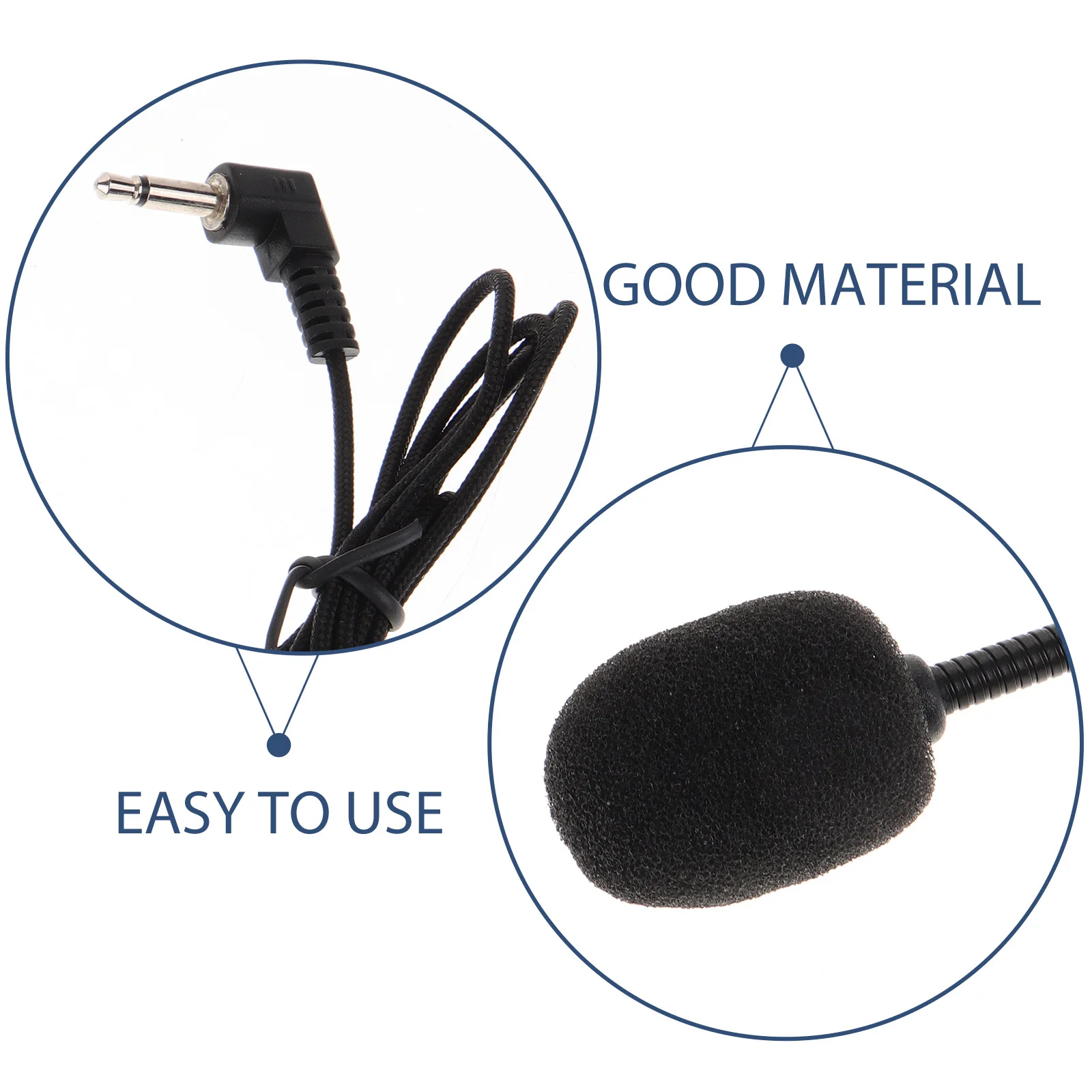 

Compact Design Headset Microphone Easy to Use for Singers and Teachers Flexible Head-Mounted Mic Microphone Performance Prop