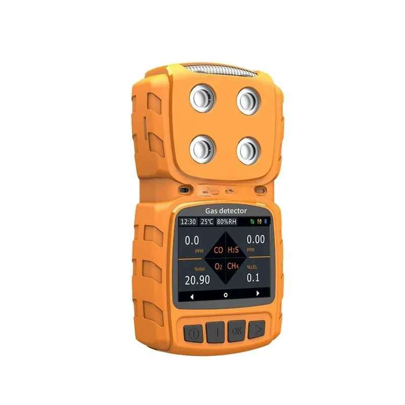Portable hydrogen sulfide oxygen analyzer, combustible gas, carbon monoxide alarm, four-in-one detector, explosion-proof