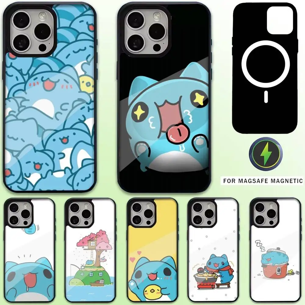 

Bug Cat C-Capoo Phone Case For iPhone17,16,15,14,13,12,11 Plus,Pro Max Magnetic For Magsafe Wireless Charging