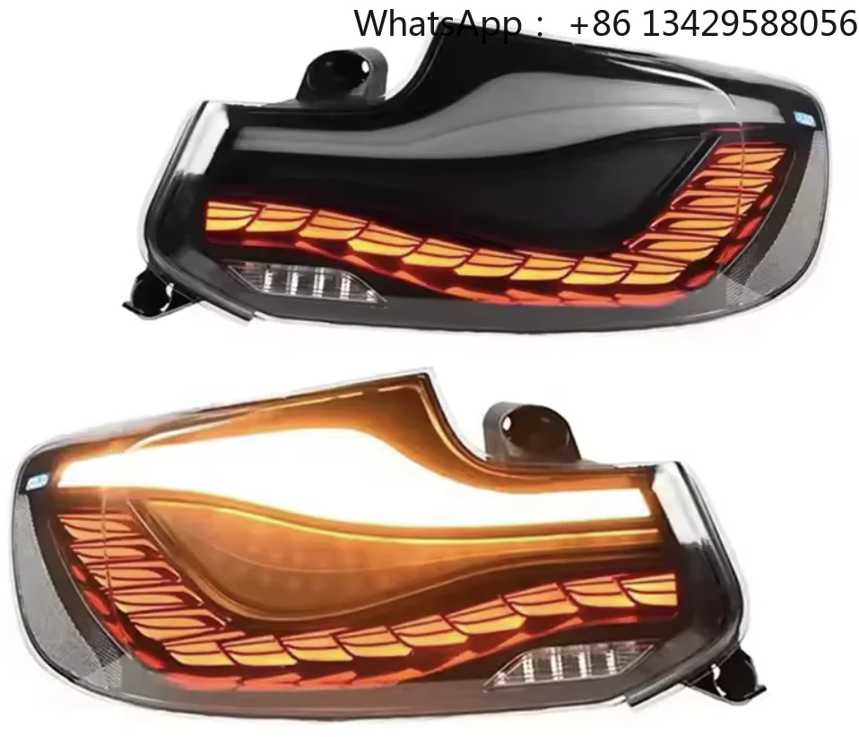 لسيارة BMW 2 Series F22 مجموعة الضوء الخلفي لتعديل المصباح الأمامي بمقياس التنين LED وأضواء إشارة الانعطاف. #1