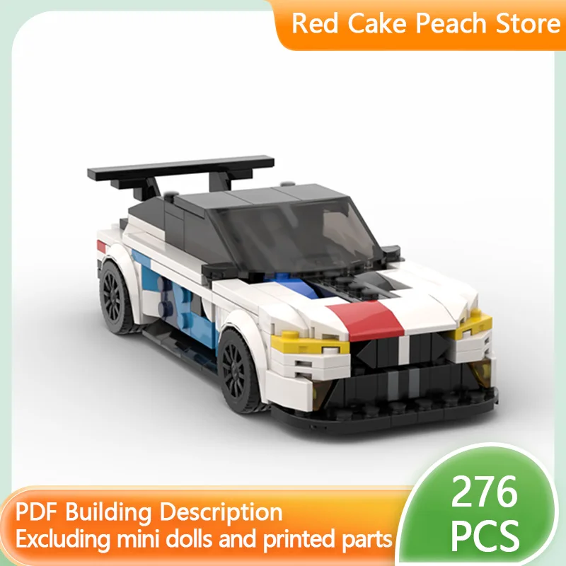 

Модель скоростного гоночного автомобиля MOC, строительные кирпичи M8 GTE Hypercar, модульная технология, детские праздничные подарки, сборка игрушек, костюм