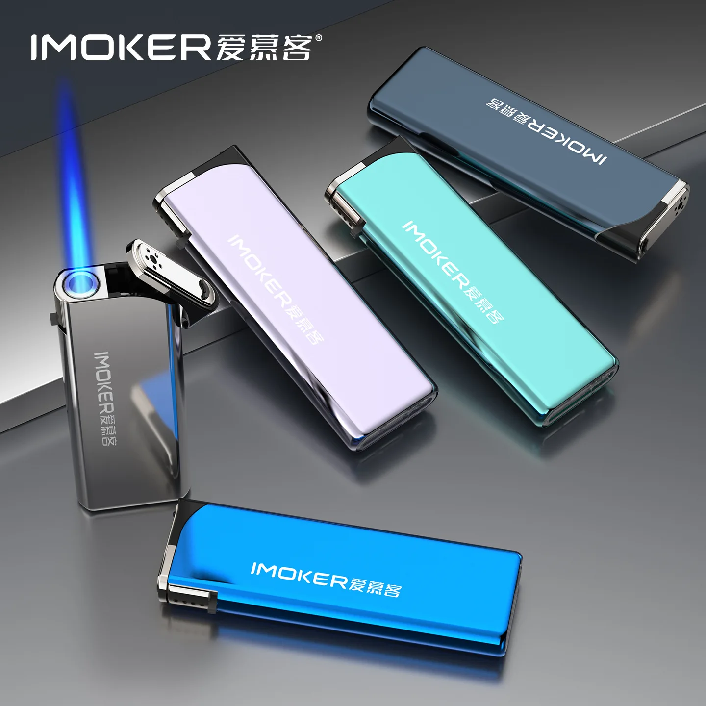 INS Mini Metal Windproof Thickened Lighter Refillable Custom Print Explosion-Proof Igniter, Men's Smoking Tool Wholesale