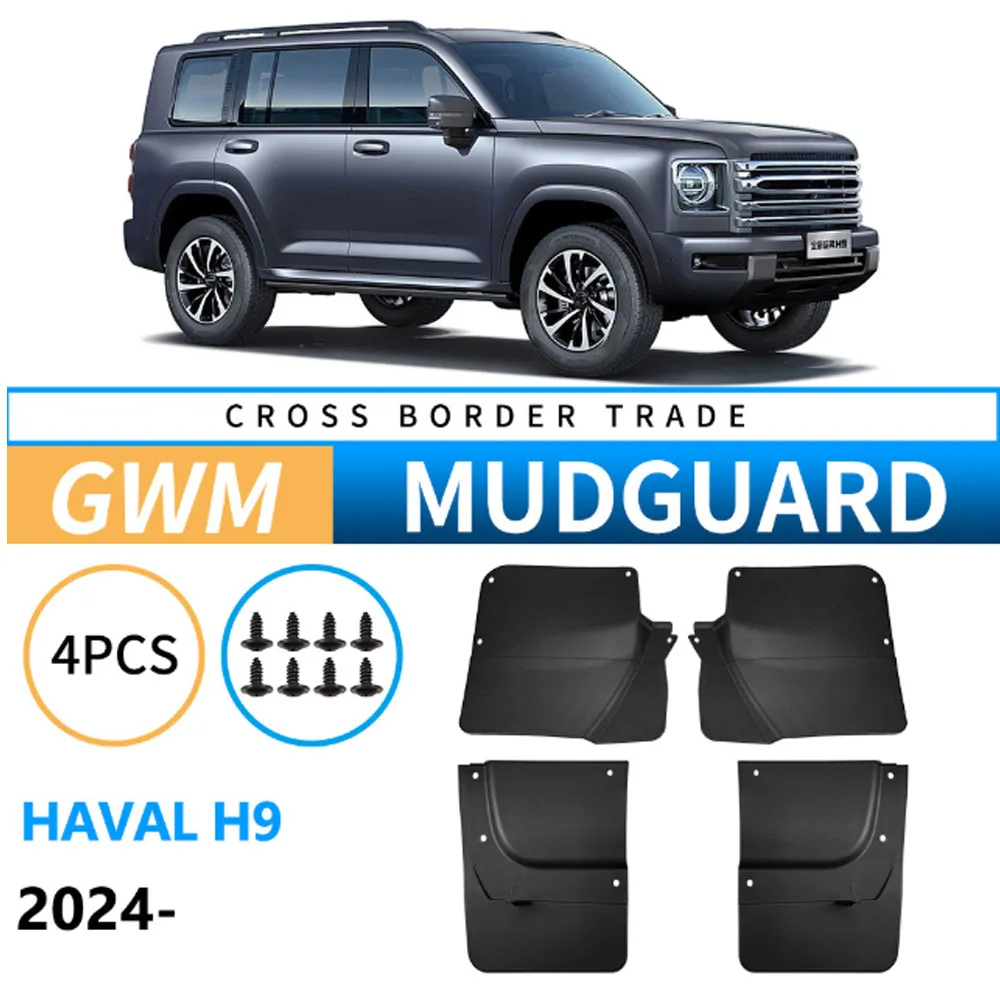 

Car Mudguards For Haval H9 ABS Mud Guards Fender Flare Mudflaps Exterior Parts Auto Accessories