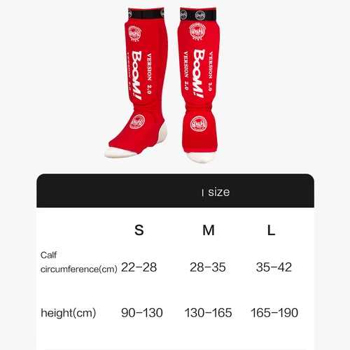 Imagen 2 del producto Protectores de piernas tejidos con espinilleras en el empeine, boxeo, Sanda, lucha, Muay Thai, protectores de pantorrilla para hombres y mujeres, karate para niños y adultos