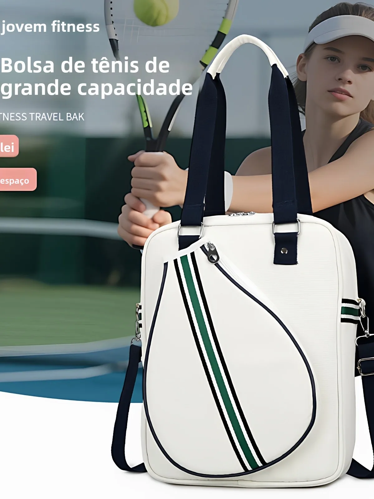 新しい大容量バドミントンバッグ女性のスポーツフィットネスクロスボディハンドバッグポータブルラケット収納バッグテニスギア