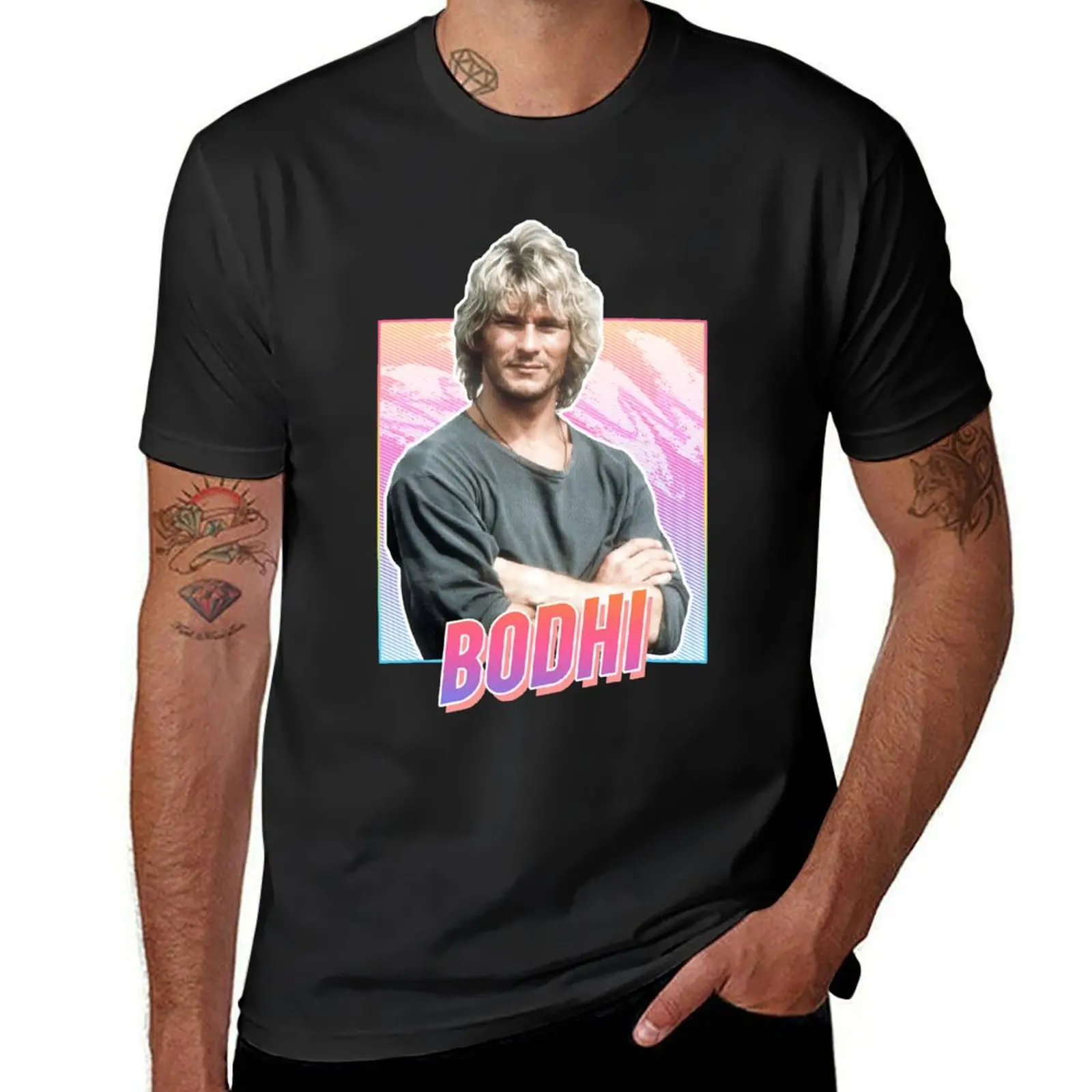 Bodhi - 80s design T-Shirt cute tops blanks sweat tees men t shirt