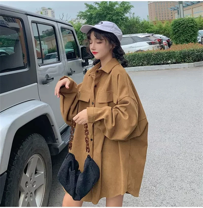 2023 Summer New Loose All-match American Gray Tooling Sunscreen Shirt Coat Women's Long-sleeved Blouse Solid Color Commuting X41