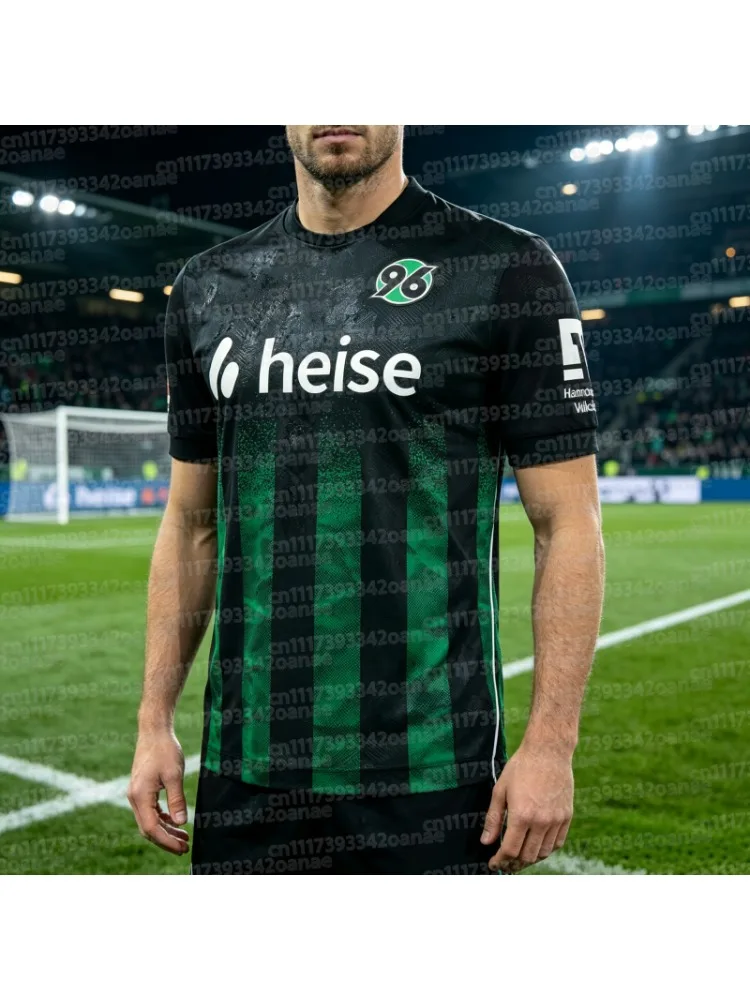 2026_27 Hannover 96 Deutsches Fußballverein Trikot T-Shirt Herren Sommer Sport Atmungsaktives Schnelltrocknendes Lockeres Hemd Familien-Set