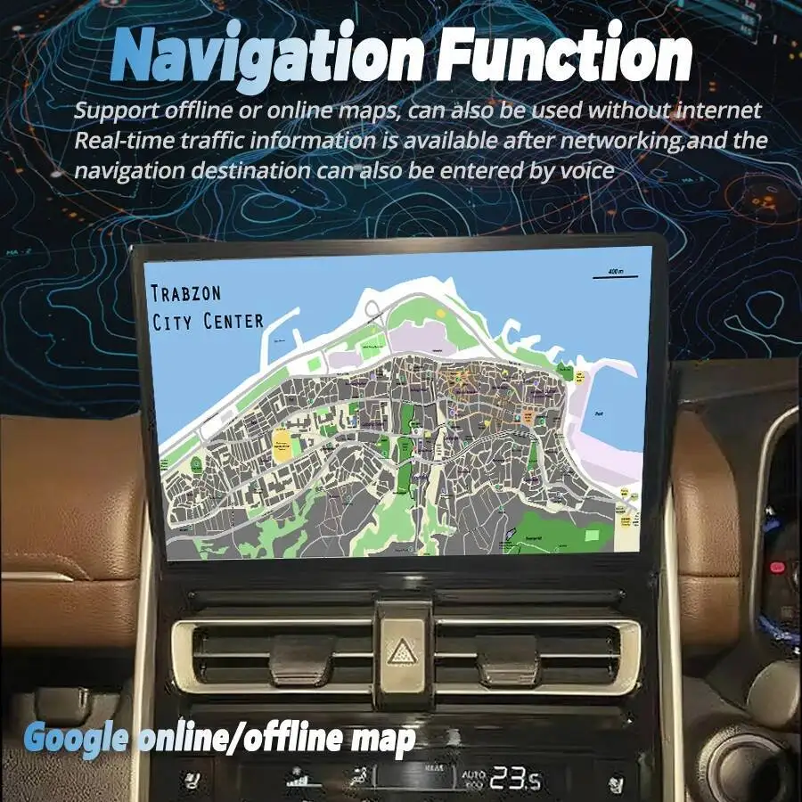 11.5inch Android 14 Screen For Toyota Innova 2023 2024 2025 Navi GPS Car Radio Multimedia Video Player Bluetooth Carplay Stereo