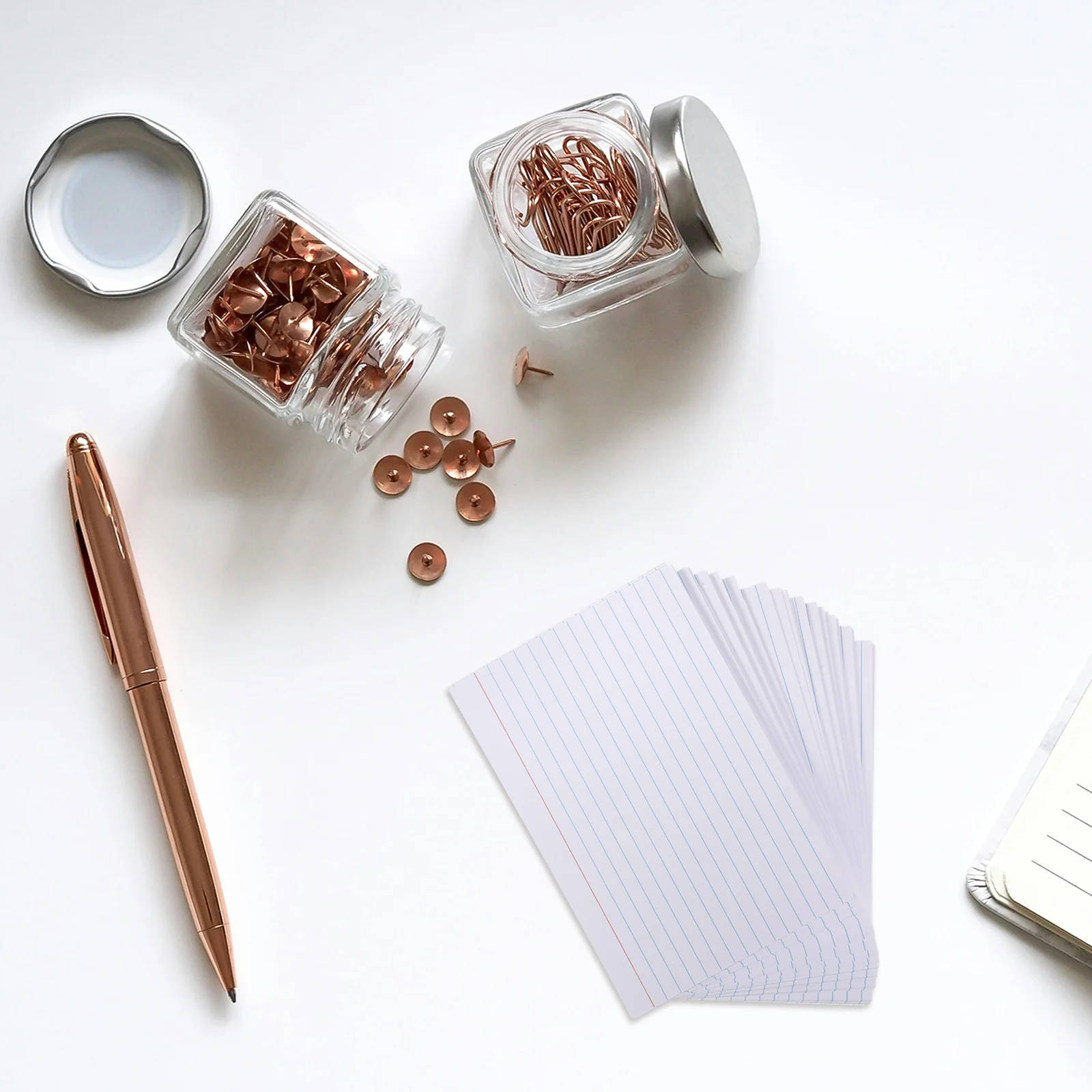 

200 Pcs Index Card Lined Cards Notepad Cute Classroom Supplies Book College Notebook Blank