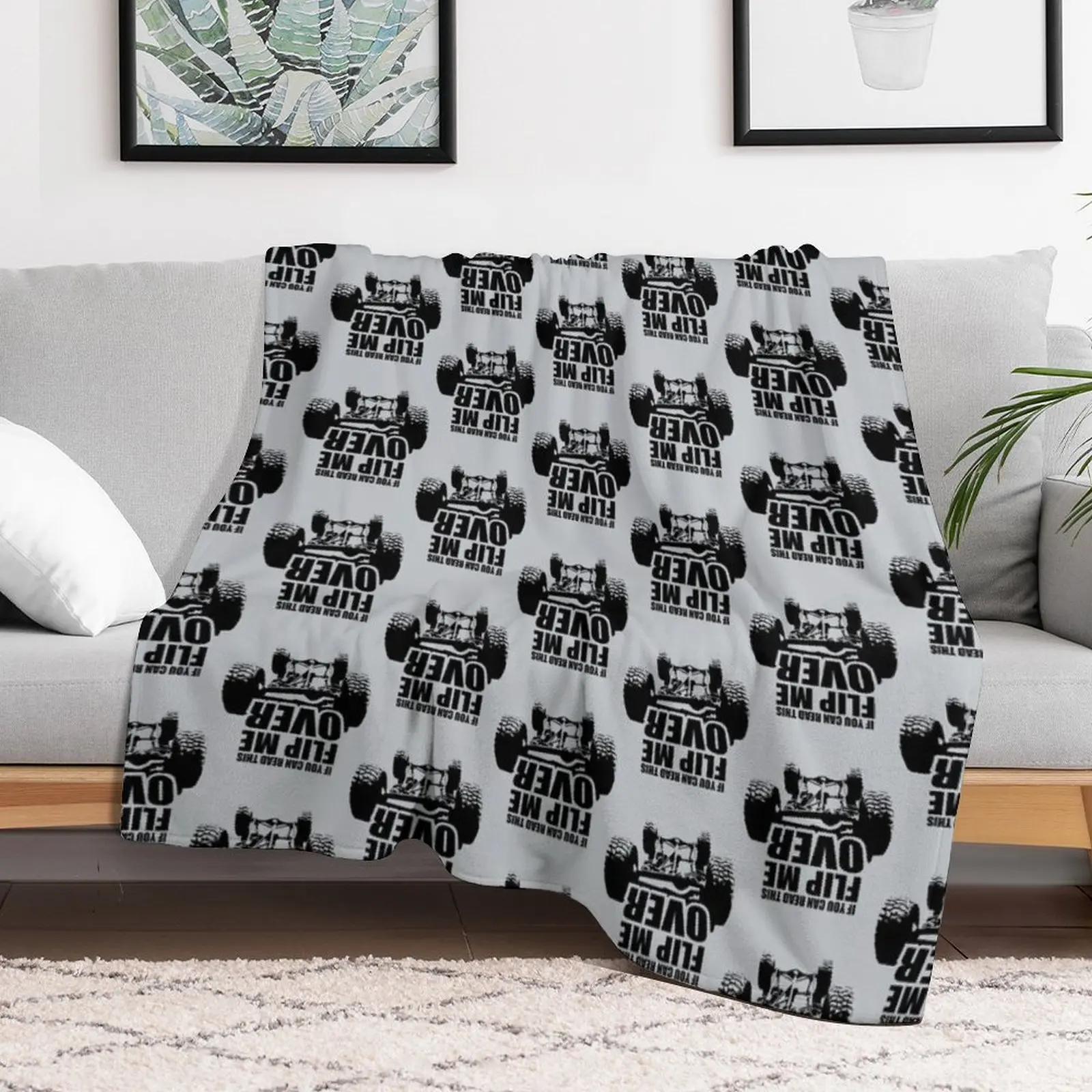 If you can read this flip me over Throw Blanket Sofas Vintage Blankets