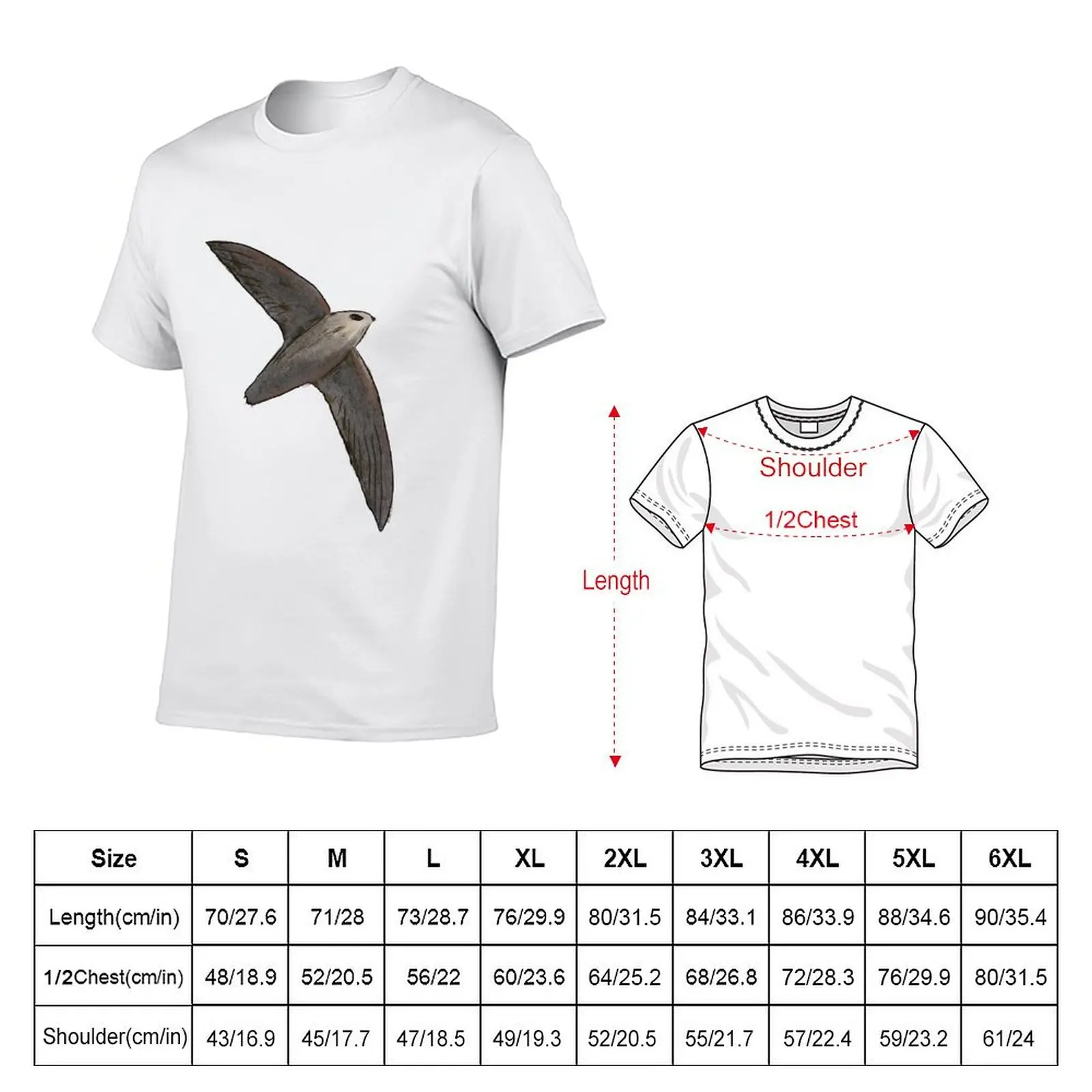 Chimney Swift T-Shirt Work Duty Casual T-Shirt