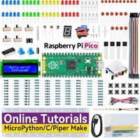 SunFounder Starter Kit for Raspberry Pi Pico with 40 Projects Online Tutorials, MicroPython C Piper Make Code, One-Stop Learning