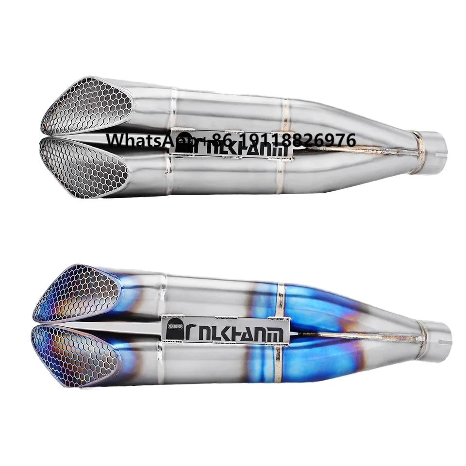 

51/60mm Universal Titanium Alloy Escape Muffler Motorcycles New NH Gemini Full Modified Exhaust System ZX10R S1000 R1 R6 GSX1300