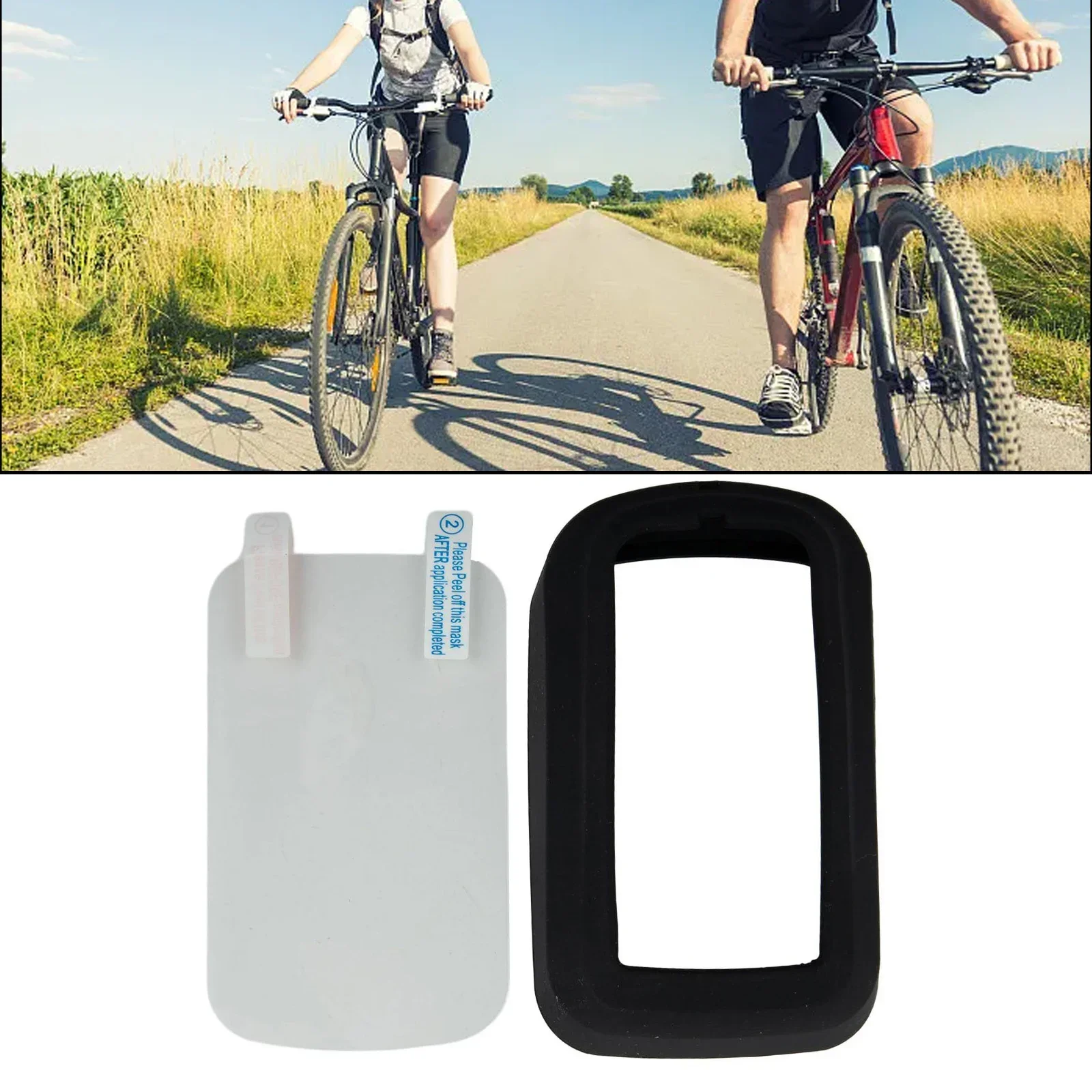 Bicycle Computer Protective Cover With 1x Tempered Film Silicone Bicycle Accessories For IGPSPORT BSC100S Computer Case