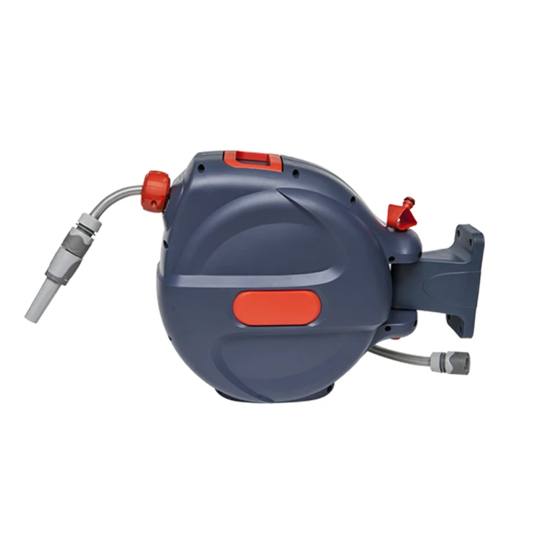 

Retractable Water Winding Supplies 15m Garden Hose Reel Box Rewindable Wall Mount