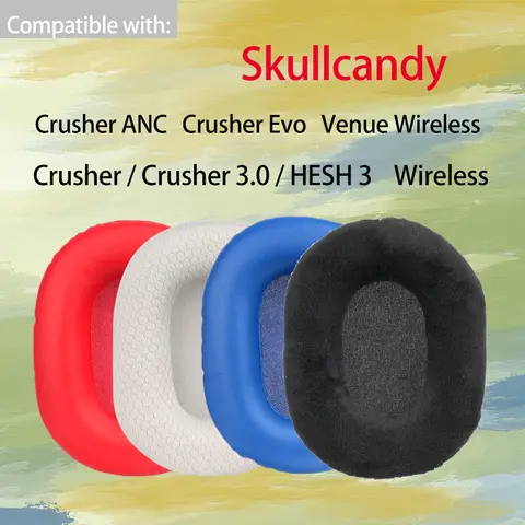 Earpads for Skullcandy Crusher ANC Evo Headphones Venue Crusher 3.0 HESH 3 Wireless Headset Ear Cushions Replacement Pads Covers