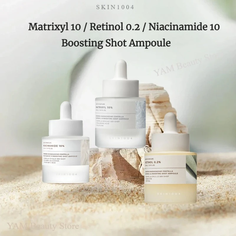 Korean Centella Retinol 0.2 Matrixyl & Niacinamide Boosting Shot Ampoule Facial Anti-Aging Serum Brightening Repair Skin Barrier