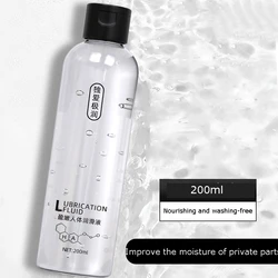 200ml Sex Lubricants Water-based Transprant Human Body Sex Oil Vaginal Anal Gel Adults Sex Homosexual Sticky Lubricant Portable