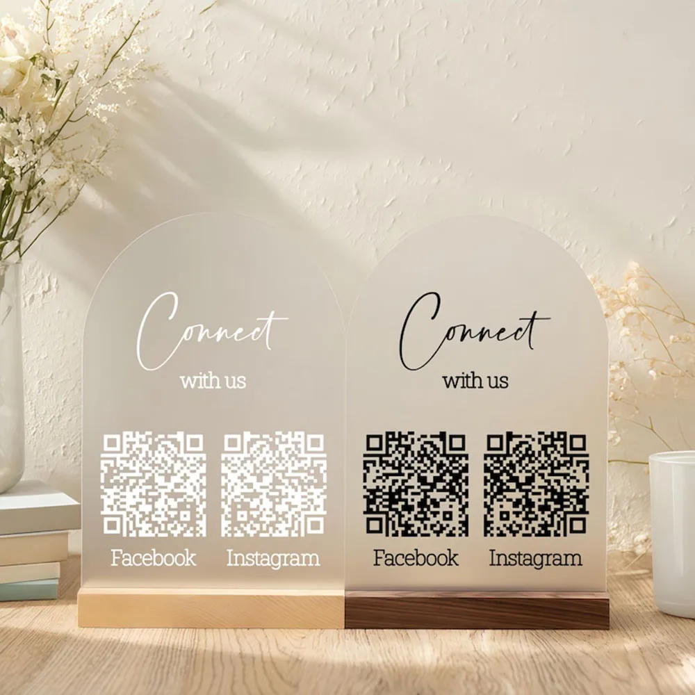 شخصية ترك مراجعة رمز الاستجابة السريعة تسجيل جوجل مراجعة صغيرة QR عرض علامة QR وسائل التواصل الاجتماعي تسجيل طريقة الدفع لوحة الاكريليك