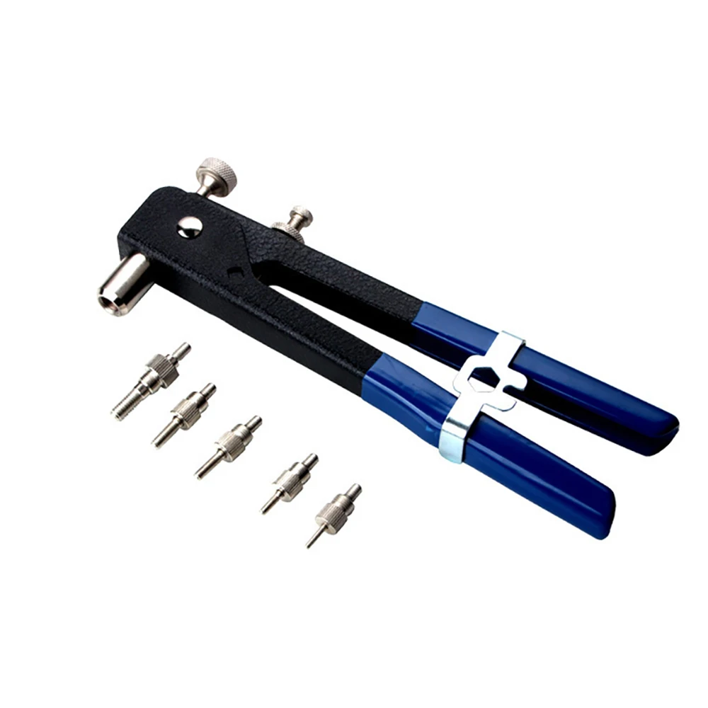 ALLSOME 86 Pcs Set Rivets Gun Riveter Nut Gun Kit M3-M8 Manual Threaded Nut Rivers Tool Stainless Steel DIY Repair Tools